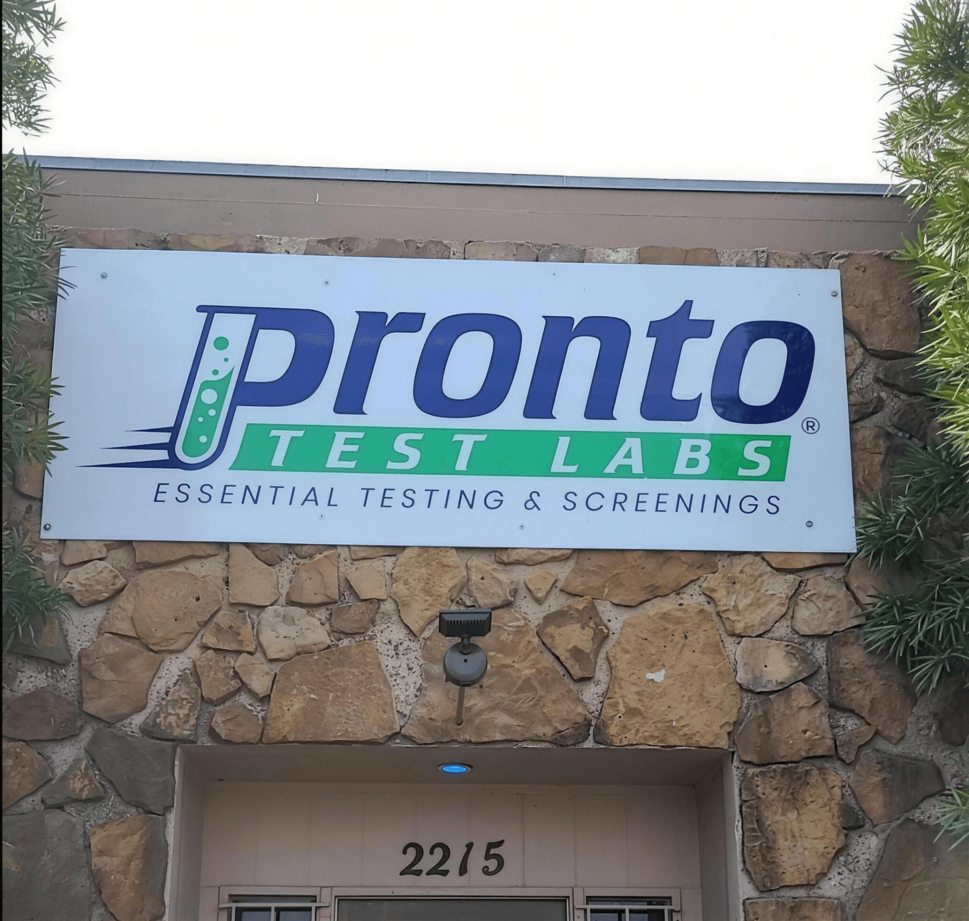 Pronto Test Labs storefront