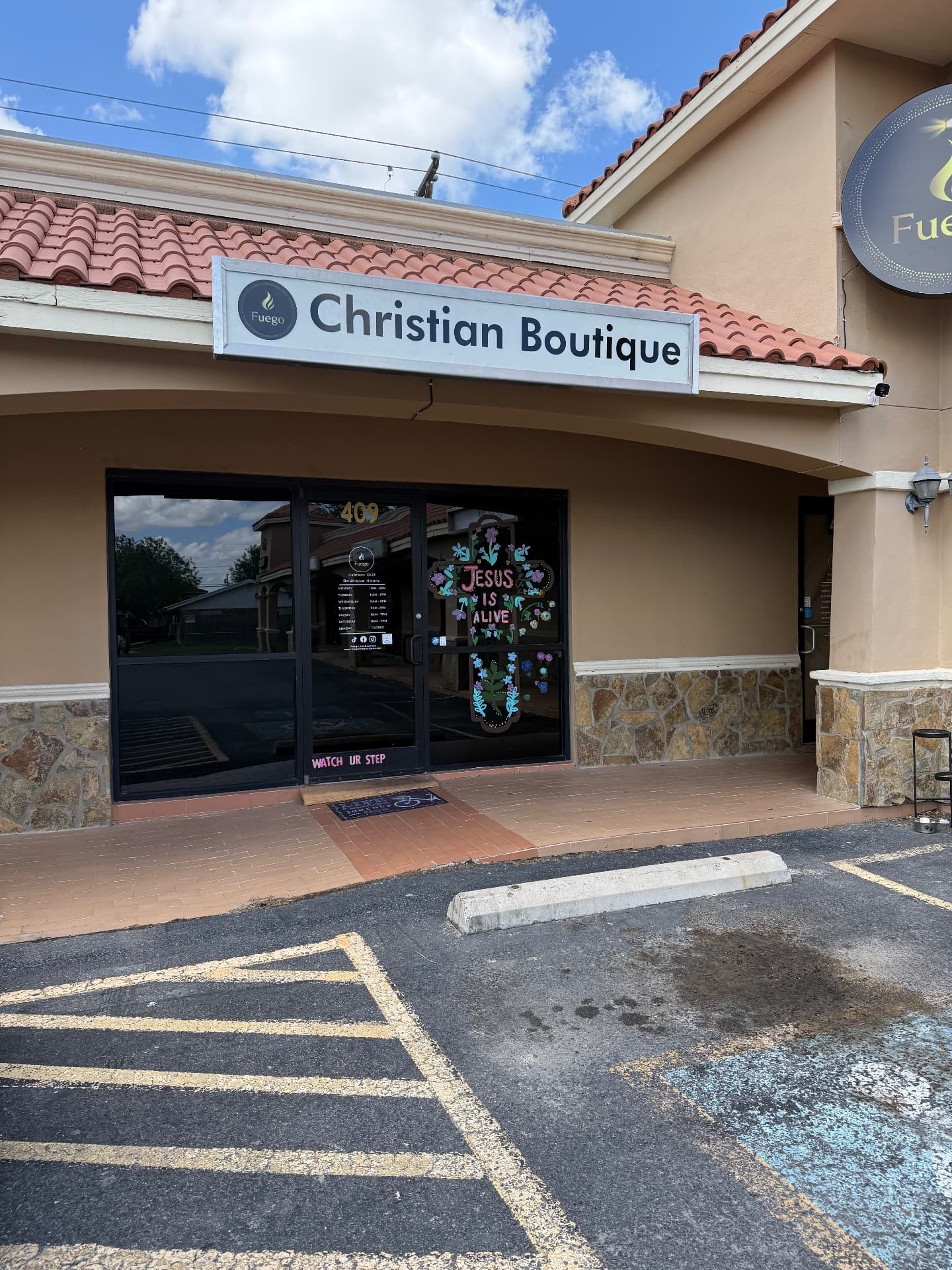 Fuego Christian Boutique storefront